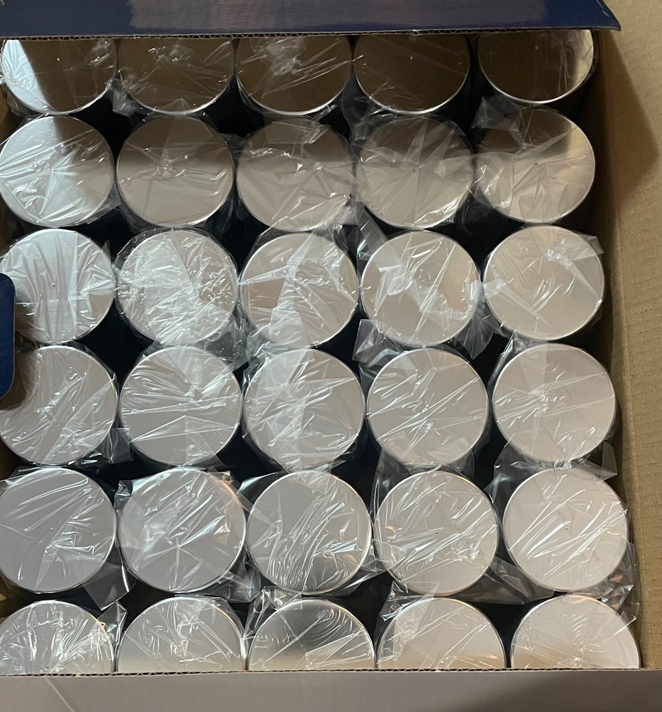 33MM X 4-1/4" CHROME PLASTIC TALL CYLINDER NUT COVERS - THREAD-ON (60-PACK)