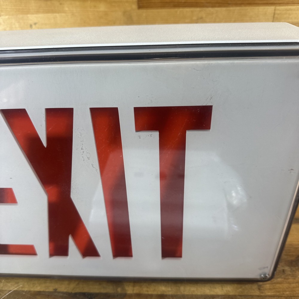 Exitronix NAV Series Die Cast Vandal Resistant Heavy Duty RED Exit Sign