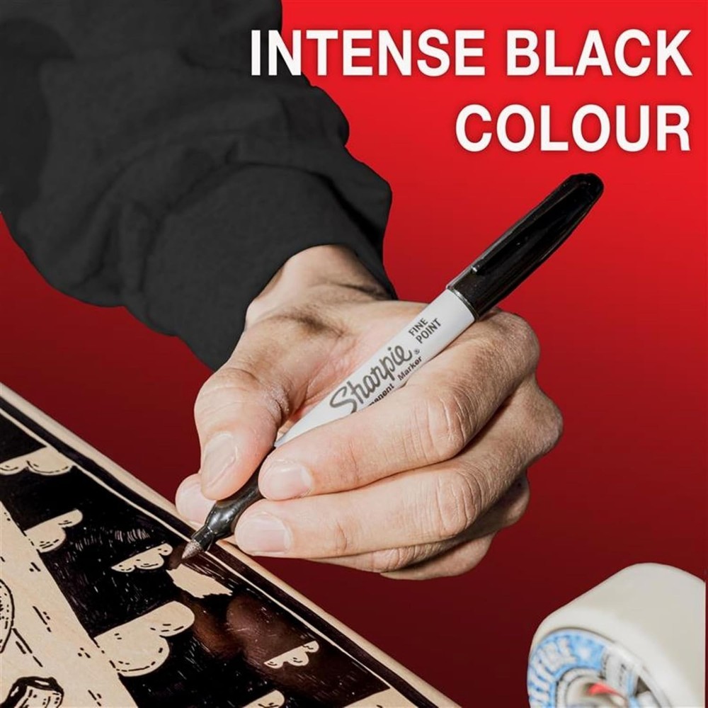 Black Permanent Marker - Versatile Fine Point for Bold, Lasting Marks