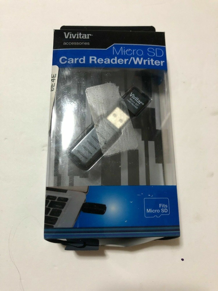 MICRO SD CARD READER/WRITER VIVITAR RW-1000-BLK USB 2.0