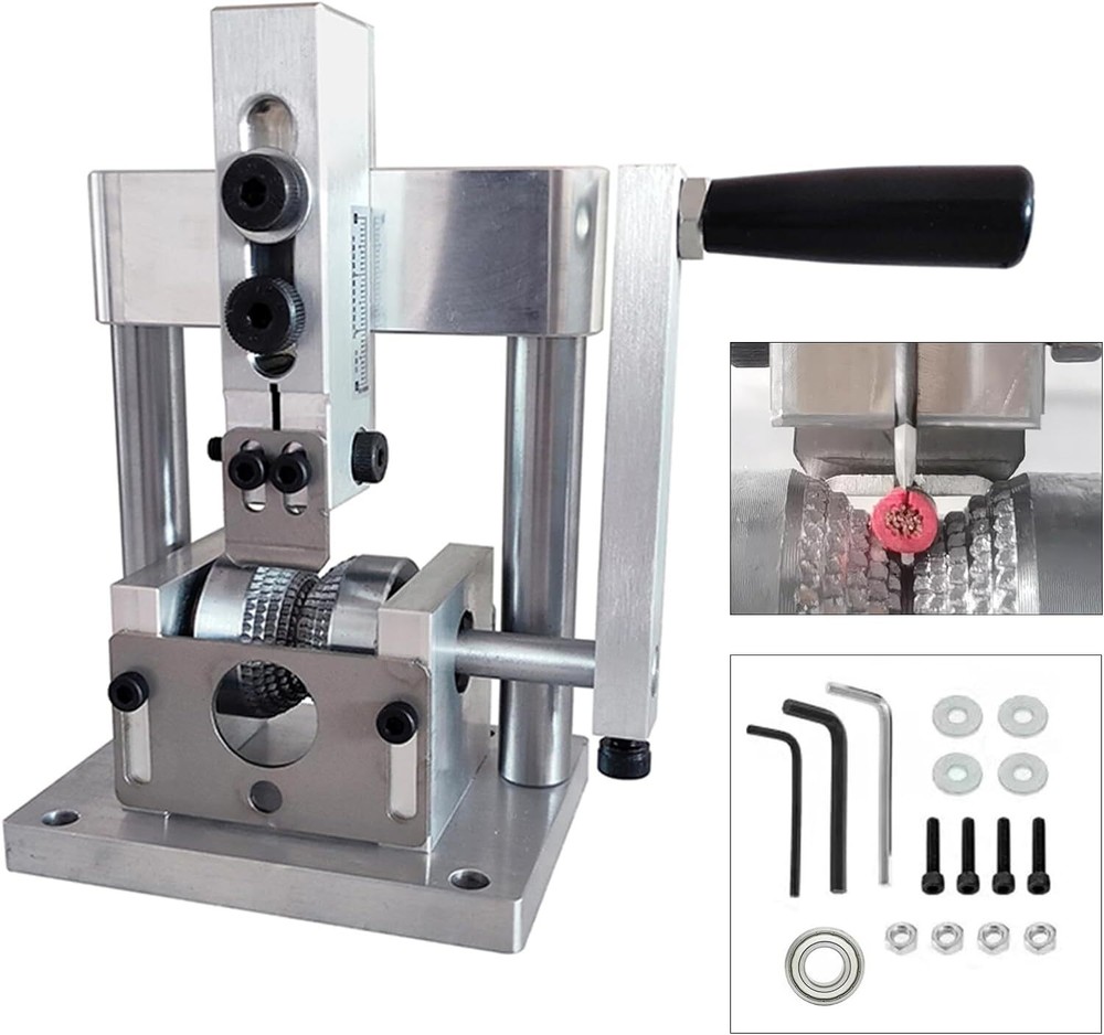 Mini Manual Handle/Electric Drill Wire Stripping Machine for 1-15mm Copper Wires