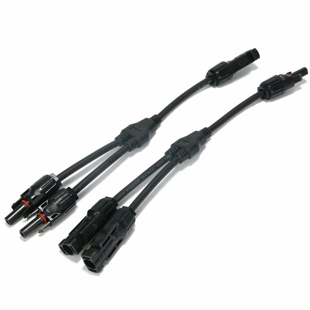 2PCS 30A Y Type Solar Panel Cable for FFM MMF PV Wire Connector T Splitter Tools
