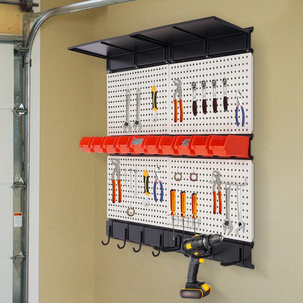 Garage Storage Wall Organizer Tool Storage Rack Wall Mounted Tool Storage Kit