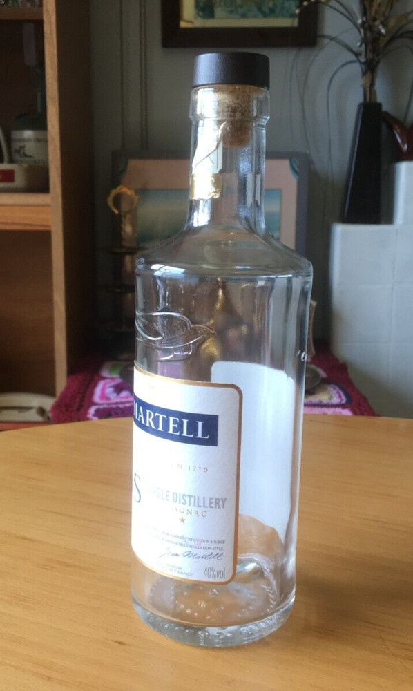 EMPTY MARTELL COGNAC 35CL BOTTLE
