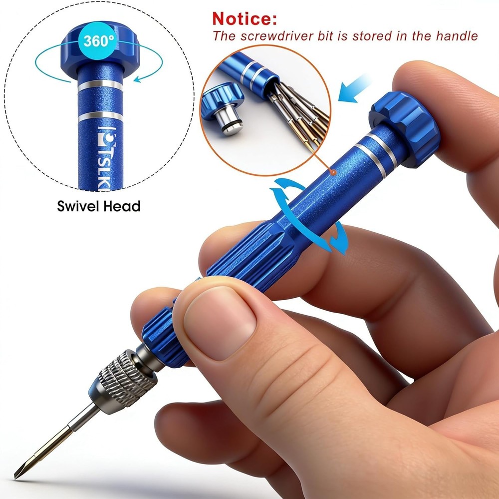 Versatile Mini Screwdriver Set - Lightweight & Sturdy for Eyewear & Electronics
