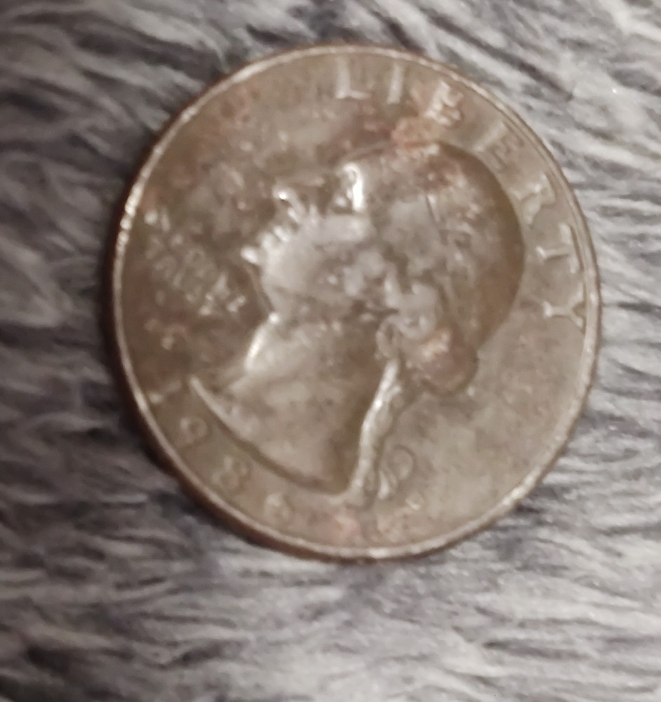 1986D quarter with double clad error!