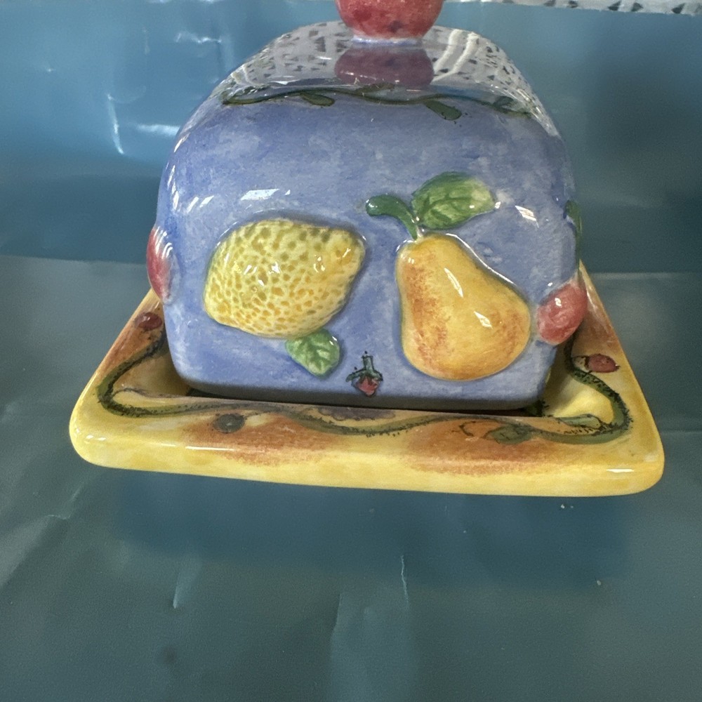 Sango Sangria Lidded Butter Dish #3075 Pattern