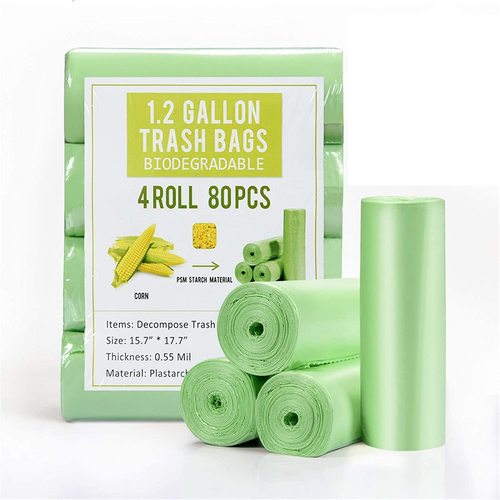 1.2 Gallon Small Garbage Bags Biodegradable 5 Liter Mini Compostable Strong Bath