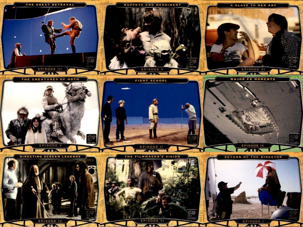 STAR WARS 30th Anniversary 2007 Topps Complete Base Card Set + Tryptich Set #7