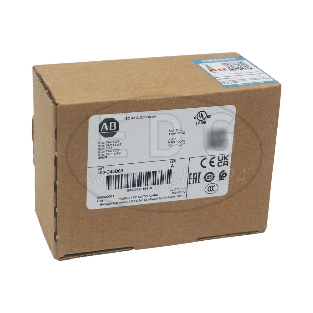 NEW Allen Bradley 100-C43D00 Auxiliary Contact Configuration 100-C IEC Contactor