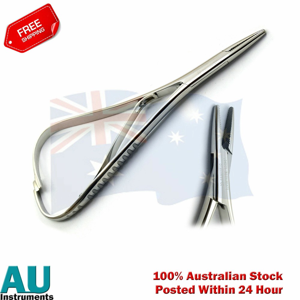 Mathieu Needle Holder Forcep Smaha Curved & Mathieu Regular Holding Pliers X2 CE
