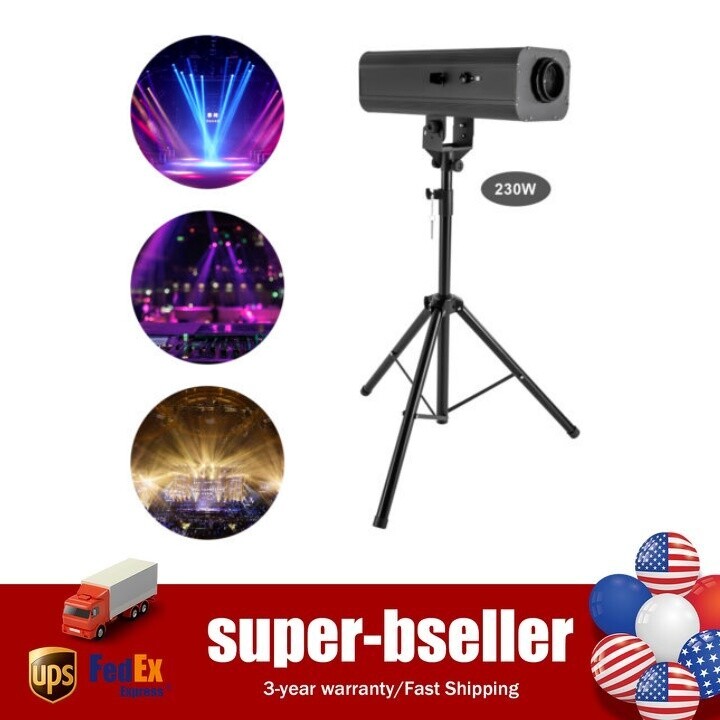230W LED Follow Spot Light Spotlight Stage Light Adjustable Manual Control
