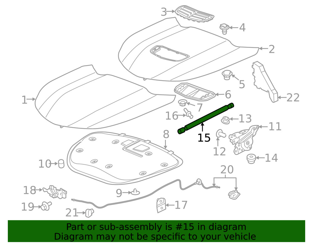 Genuine GM Support Cylinder 85614881