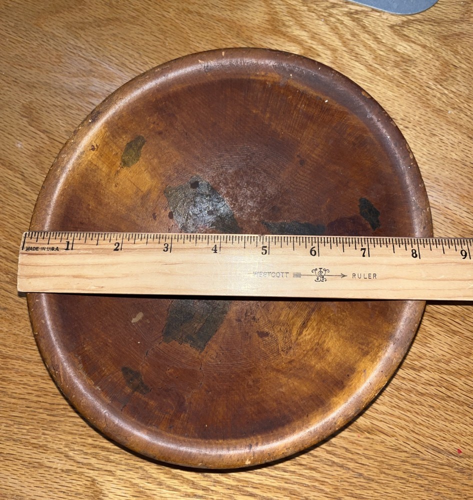 Parrish Chicago Wood Bowl Second Quality Primitive Approx. 8.5” Used