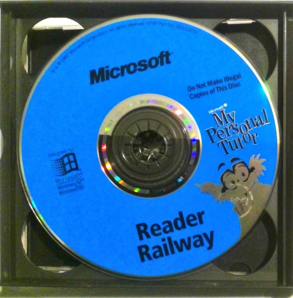 Microsoft Mathopolis, Preschool Workshop, Reader Railway-PC 1997 3 CD ROM V GOOD