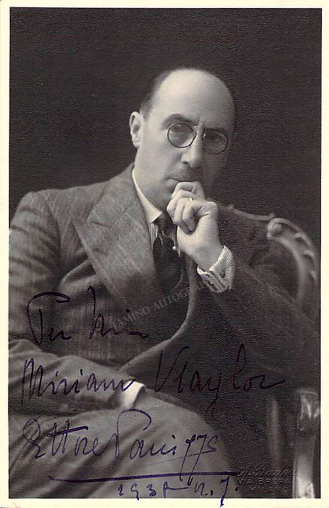 Panizza, Ettore - Signed Photograph 1939