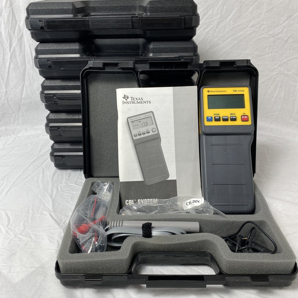 1 Unit- Texas Instruments CBL System Calculator Based Laboratory + Cases TESTED