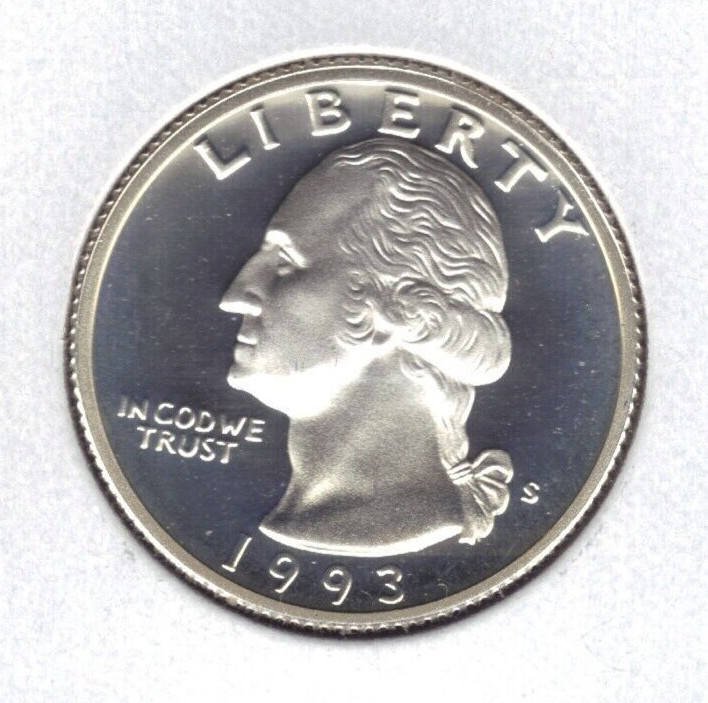 1993-S PROOF WASHINGTON QUQATER