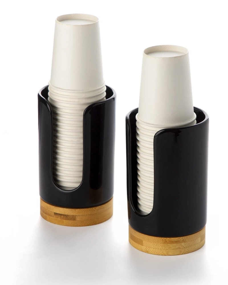 5oz Ceramic Bathroom Cup Dispenser (2nd Generation) Dixie Holder-Disposable P...