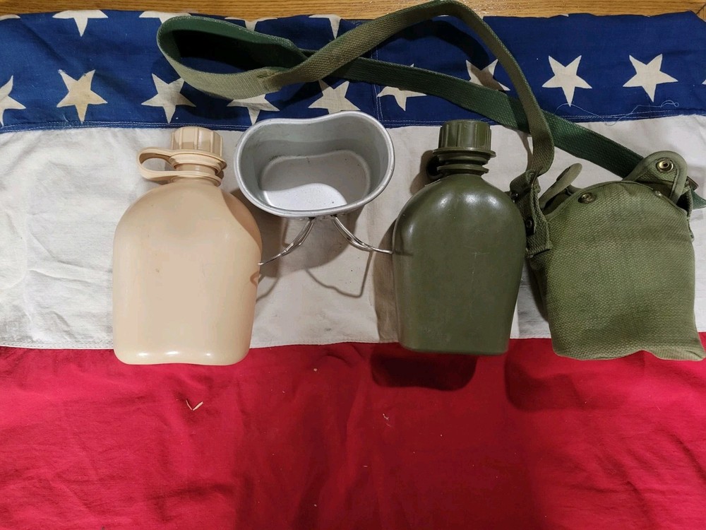 Vintage Military Style Canteens