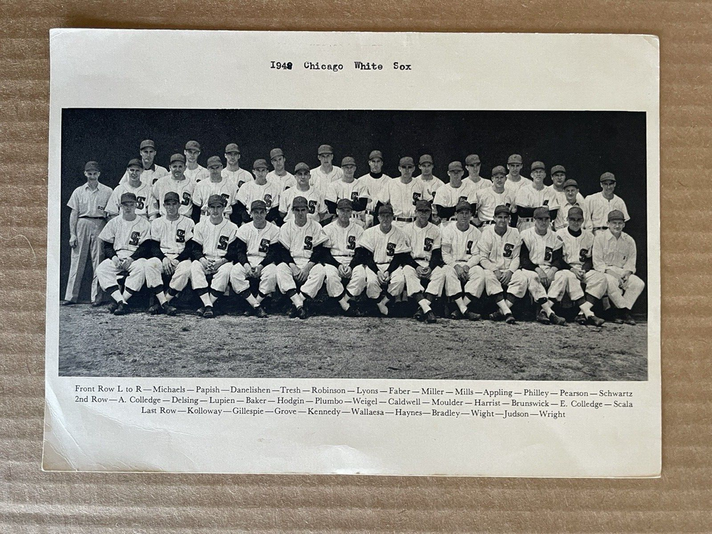 1948 Chicago White Sox Team Photo