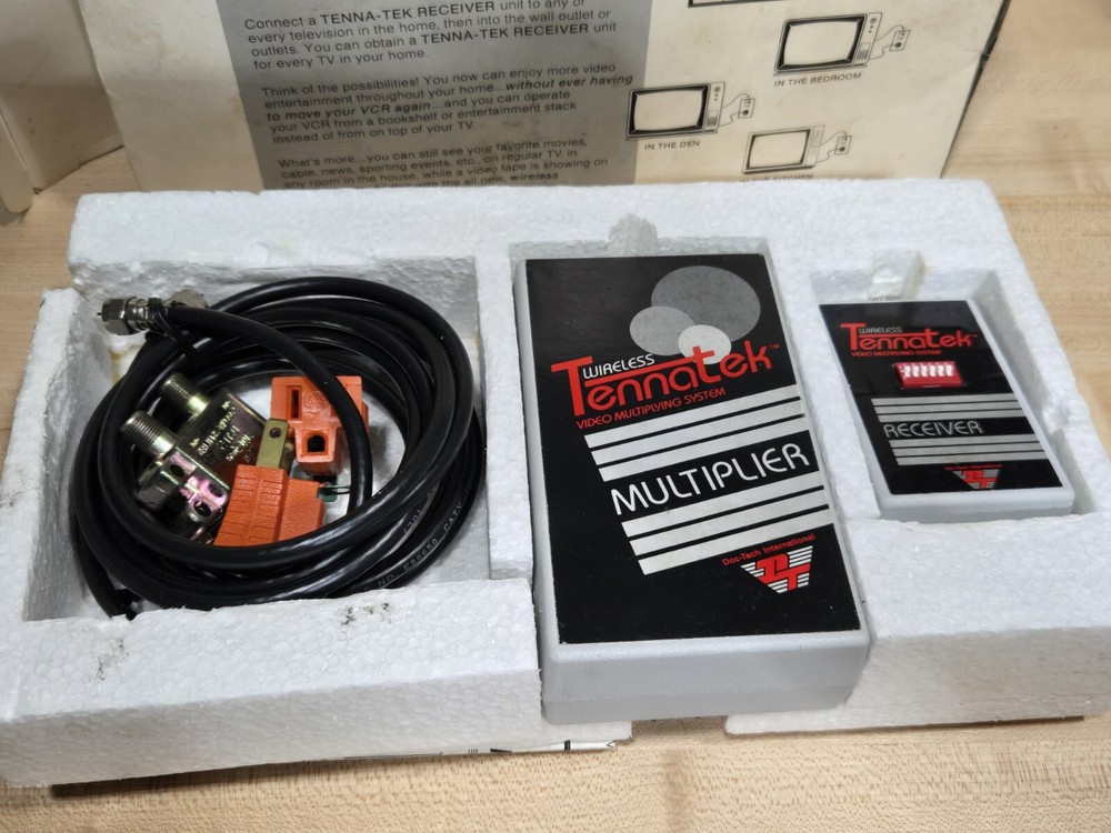 Doc-Tech Tennatek Video Multiplying System Wireless VCR Transmitter Whole Home