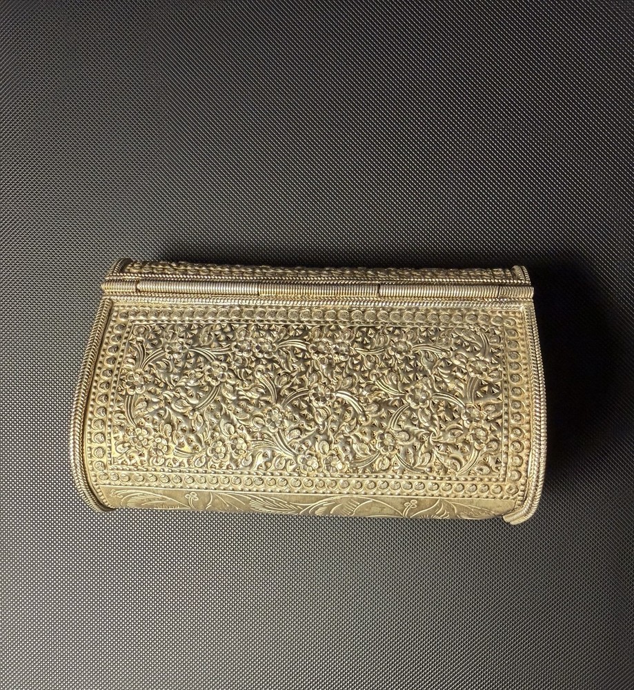 Antique .925 Silver Ornate Floral Box