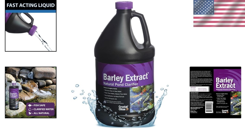 Clear Water Solution for Fountains - 1 Gallon