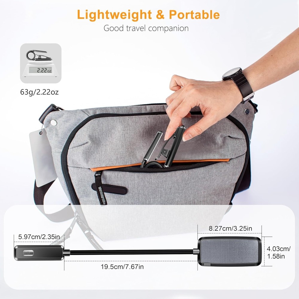 USB Rechargeable 9 LED Reading Light - Lightweight, Portable, Eye-Caring Design