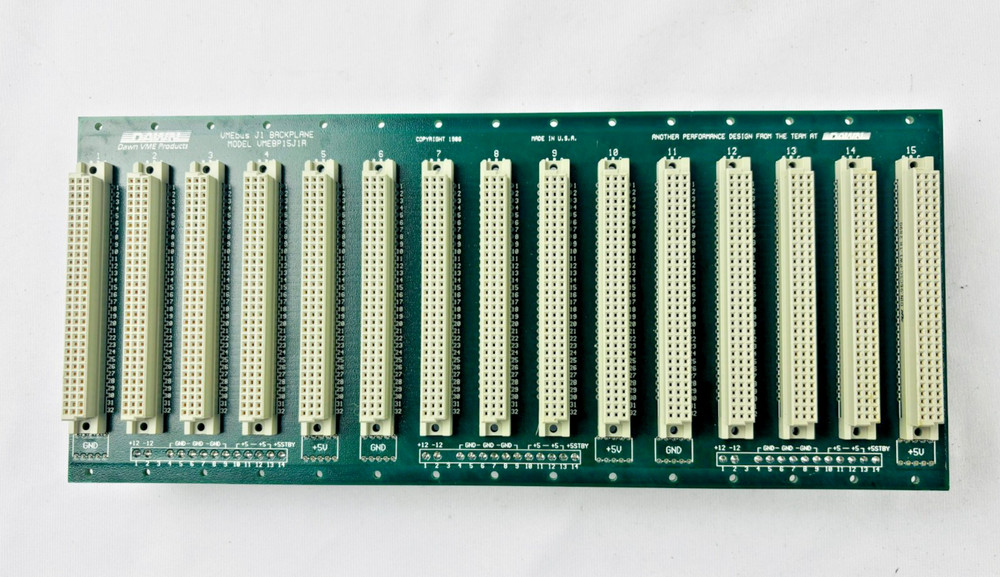 Dawn VMEBP15J1R Backplane