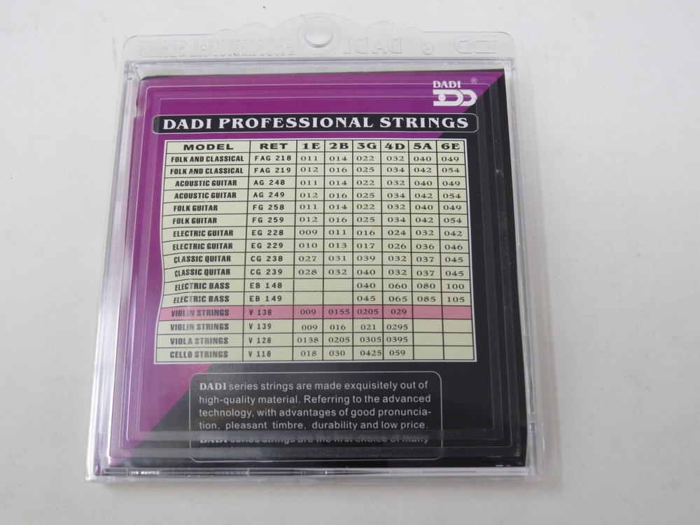 Steel Round Wound Extra Super Light Violin String V138