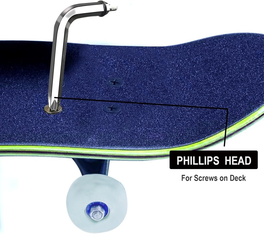 Professional Skate Tools, All-in-One Multi-Function Portable Skateboard T Too...