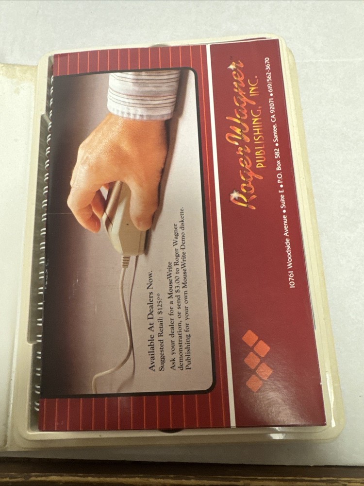 MouseWrite Word Processor for Apple IIe & IIc 1985 Demo Version Roger Wagner