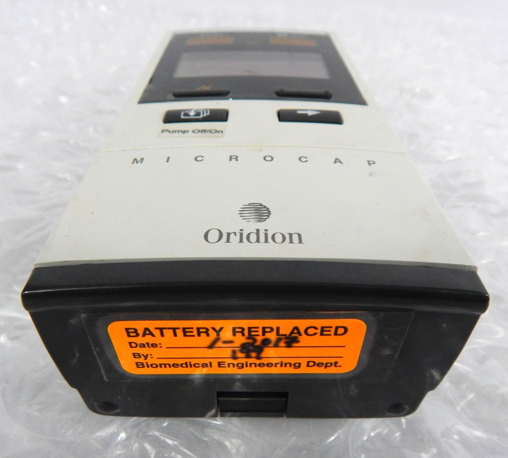 ORIDION MICROCAP HANDHELD CAPNOGRAPH S/N 668