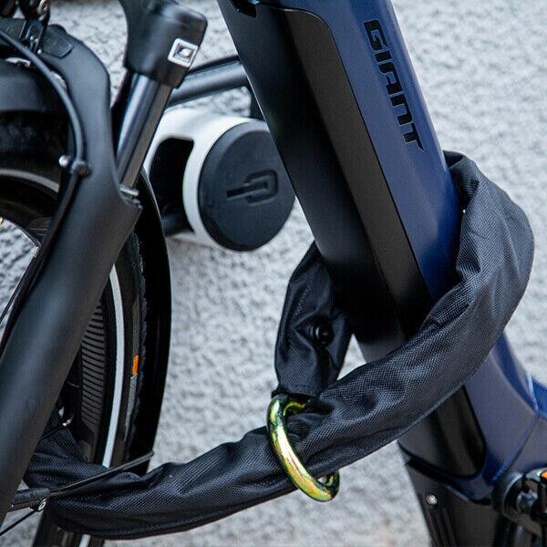 HIPLOK DXXL BLACK MAXIMUM SECURITY D LOCK + LOOP CHAIN FOR BICYCLES MOTORCYCLES