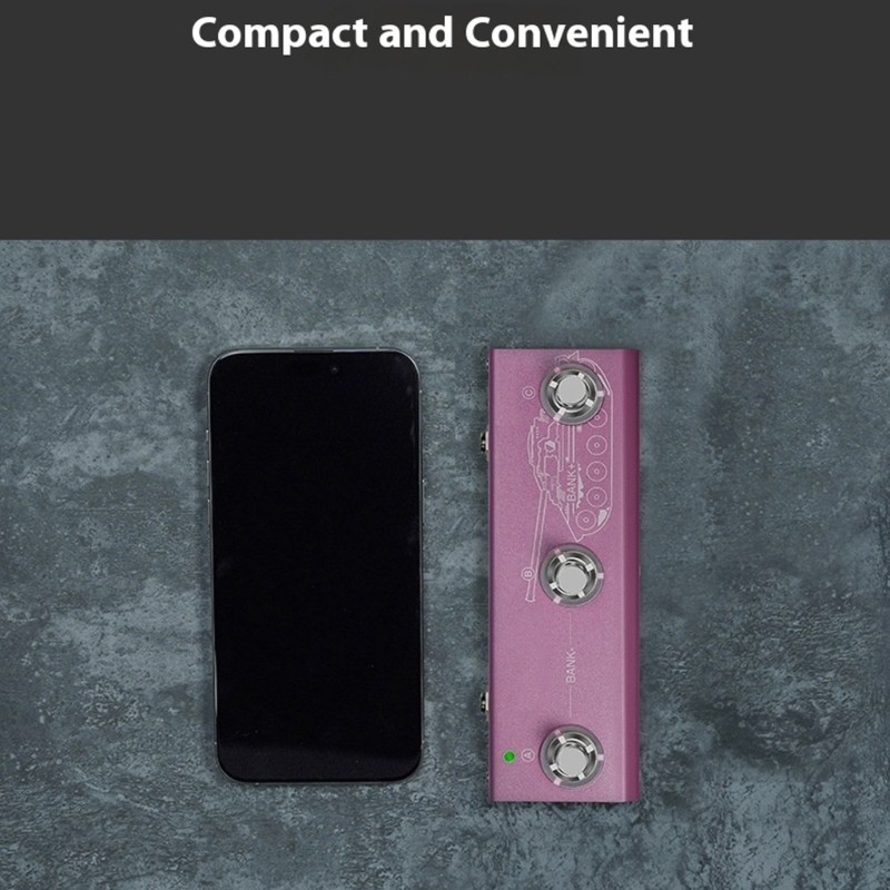 Guitar Effects Pedal 6 Modules Noise Reduction Boost Compressor EQ Controls