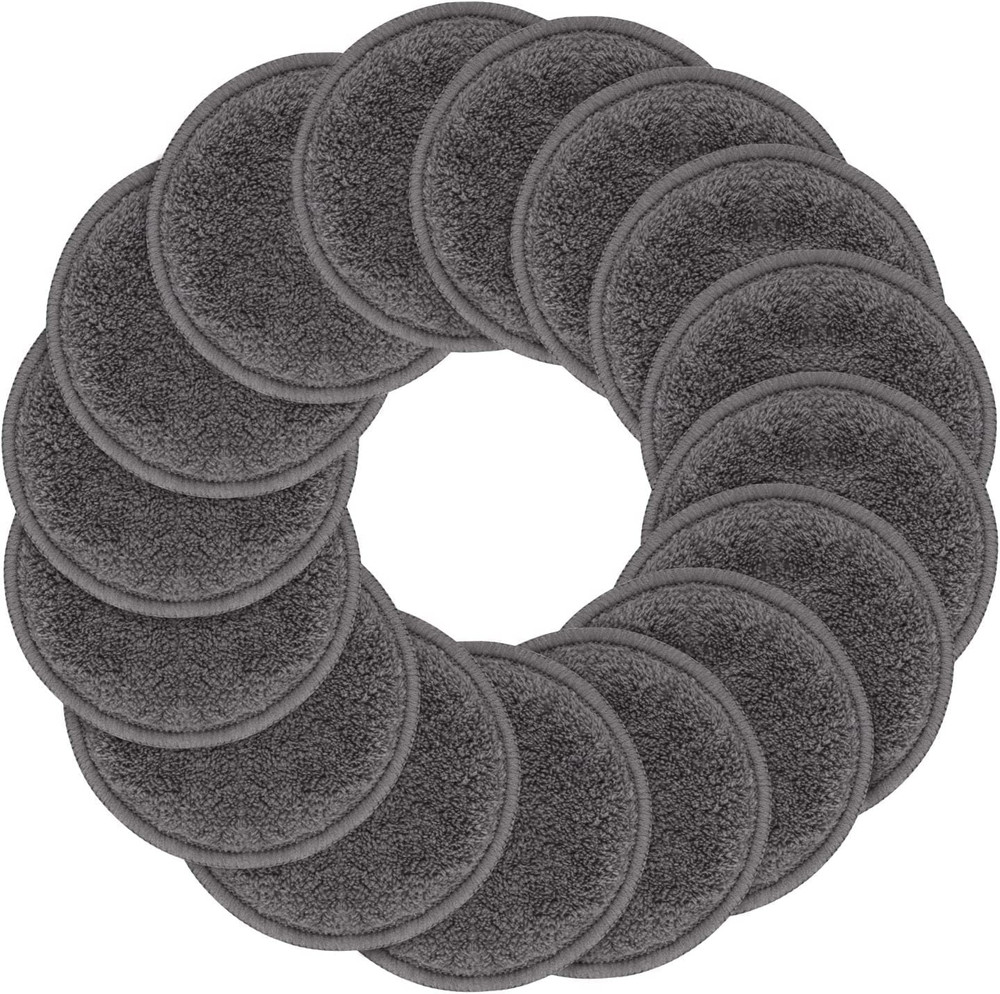 Reusable Makeup Remover Pads for Face,Eye,Lips 16 Pack Microfiber