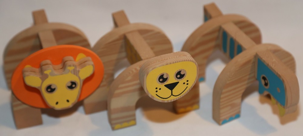 3D Foam Puzzle Animals 3 Animals - Excellent Condition