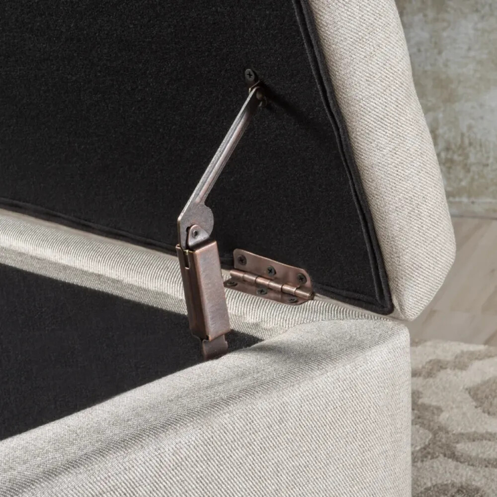 Versatile Baltimore Ottoman with Hidden Storage for Home Essentials
