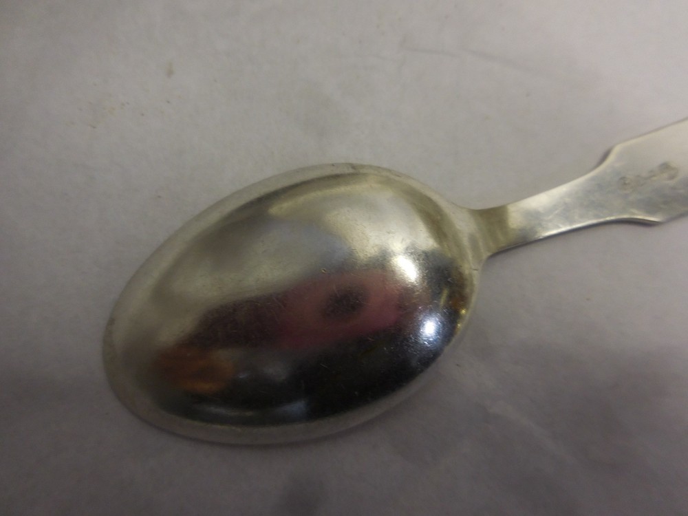 DAVID ANDERSEN NORWAY 830S STANDARD SILVER SPOON 5 7/8" WITH BEAR, FOX, & RABBIT