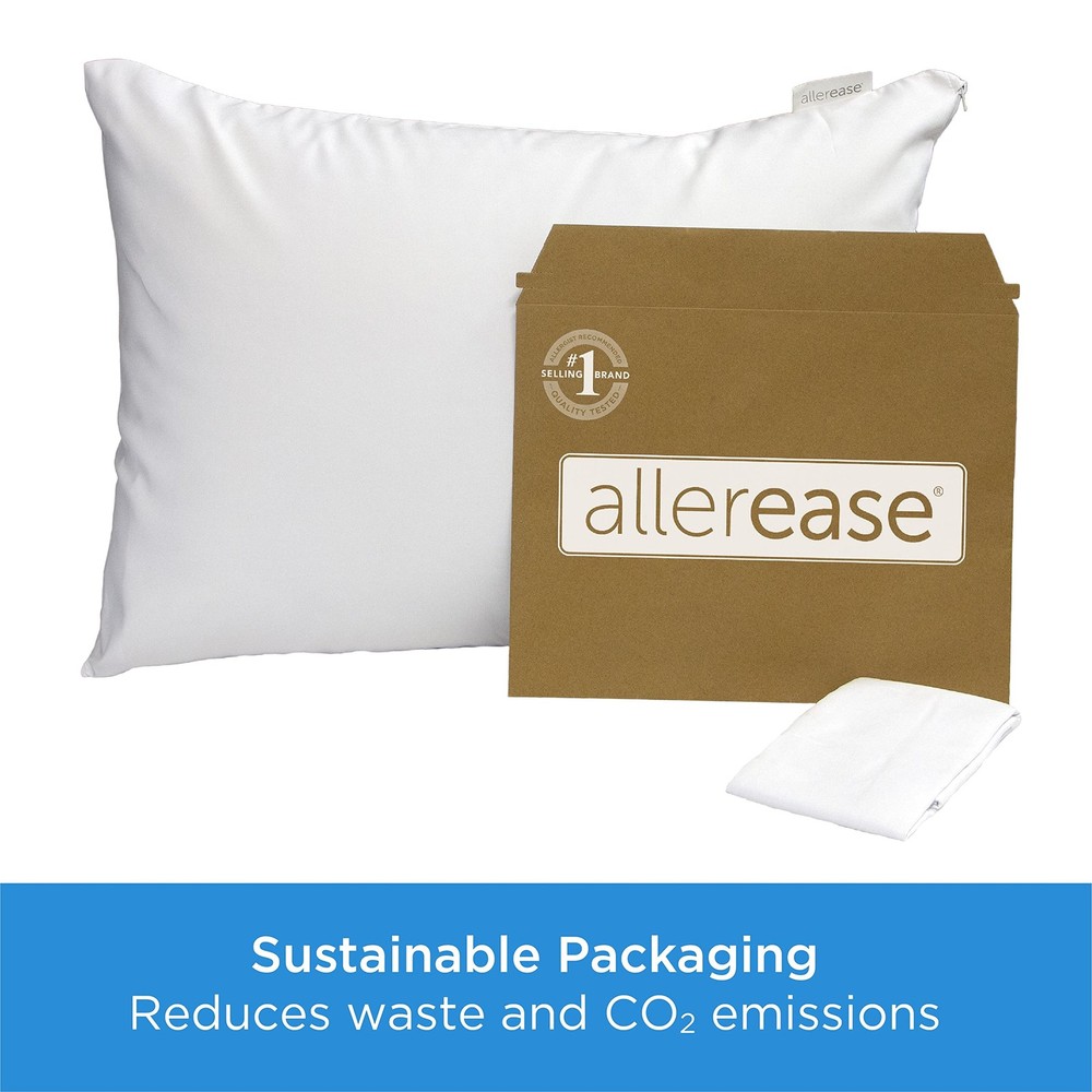 AllerEase Waterproof Soft Top Layer Hypoallergenic Allergy Defense Fabric Mac...