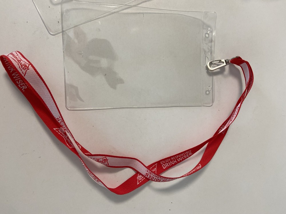 Budweiser ID Security Pass/Event Lanyard Concert 2 Pack.