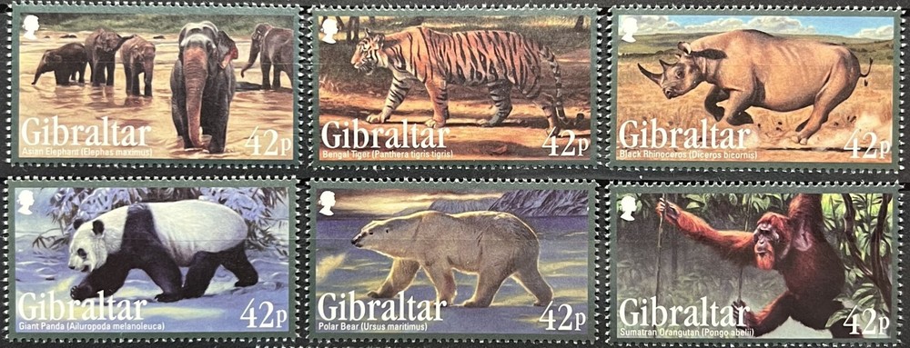 Gibraltar Stamps - 2011 Endangered Animals - MNH.