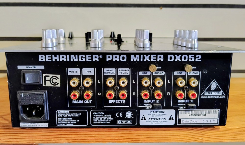 Behringer DX052 2 Channel Professional DJ Mixer