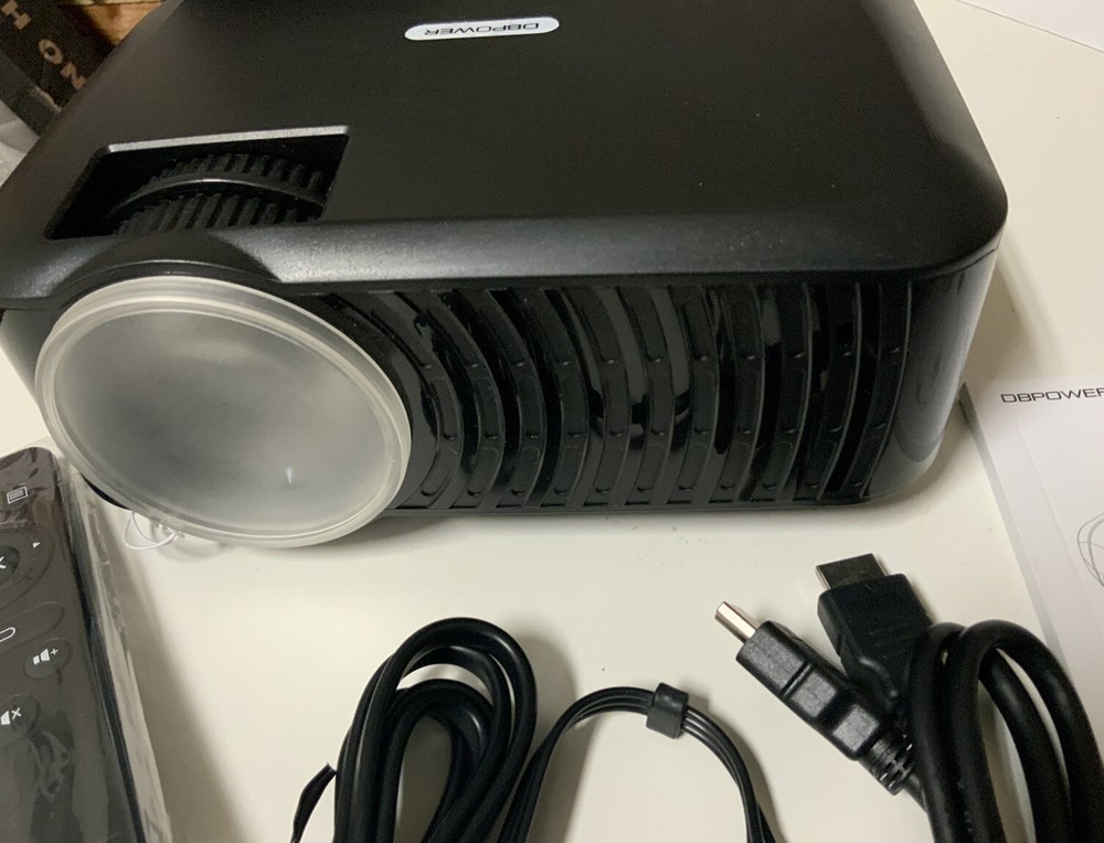 🧷 DBPOWER T22 Portable LED Video Projector, Black 🆕