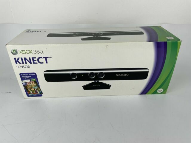 Microsoft Kinect Xbox 360 W/ Kinect Adventures Game, Box, Manuals, Cables