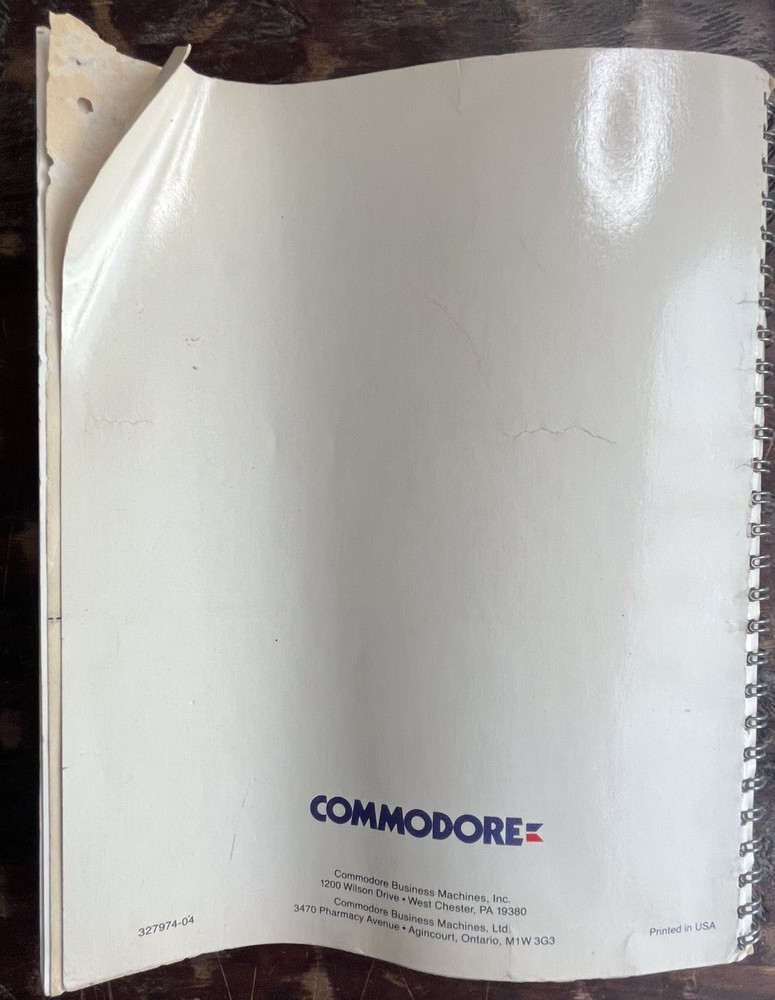 Original 1986 Commodore 64C Personal Computer System Guide-1st Printing Spiral