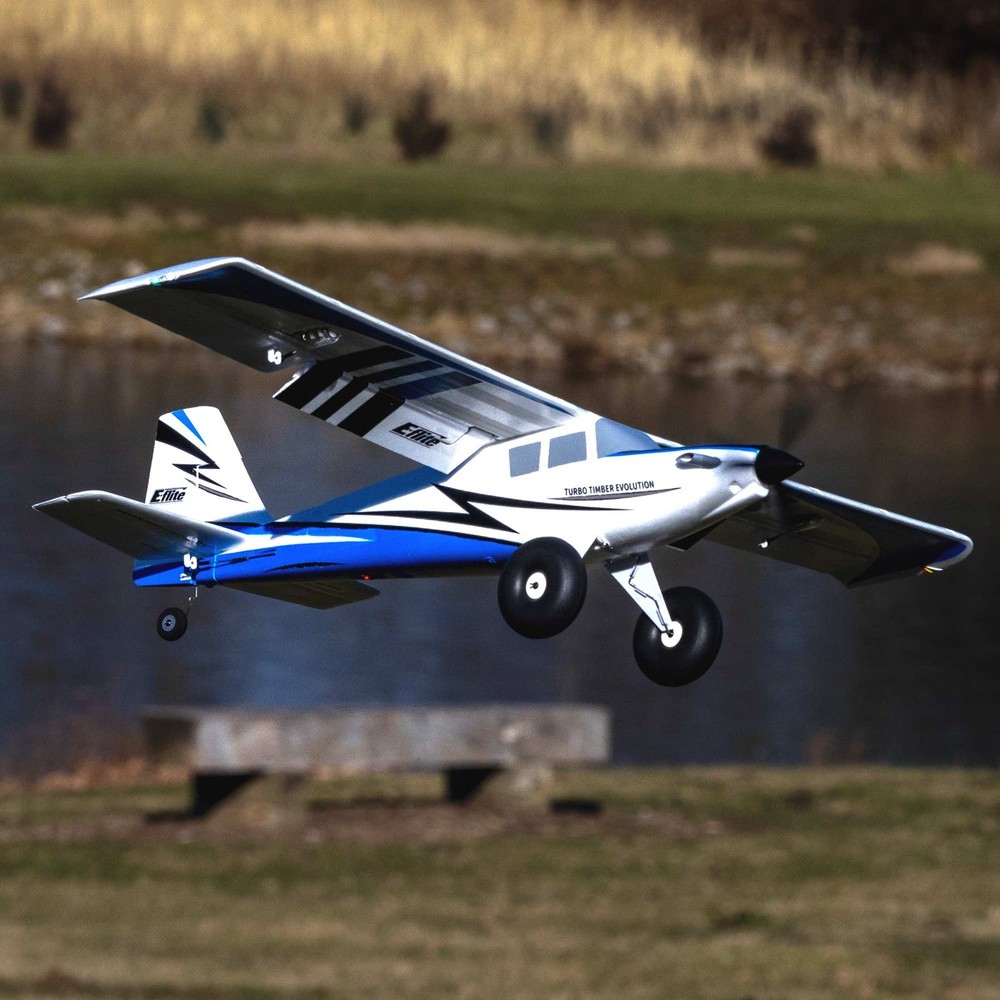 E-flite RC Airplane UMX Turbo Timber Evolution BNF Basic with AS3X and SAFE