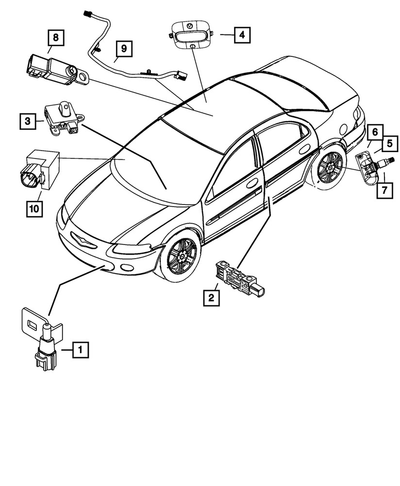 Genuine Mopar Air Temperature Sensor 5149264AB