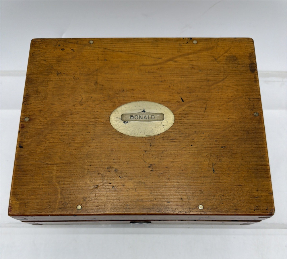 STANLEY LONDON ANTIQUE VICTORIAN ENGINEERING DRAFTING INSTRUMENT SET - OAK CASE